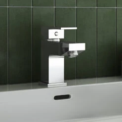 Vellamo Forte Mono Basin Mixer Tap & Waste -Vado Sale Store primary vellamo forte mono basin mixer lifestyle1