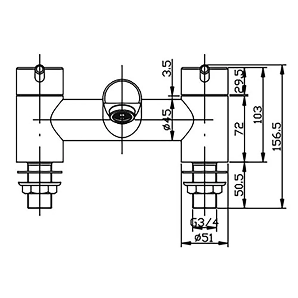 Vellamo Curvo Deck Bath Filler 4 Vellamo Curvo Deck Bath Filler - Image 2
