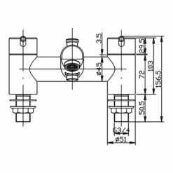 Vellamo Curvo Bath Shower Mixer -Vado Sale Store pura xcite bath shower mixer and kit velxcbsm tech