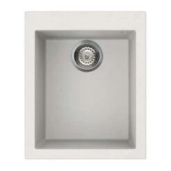 Reginox Quadra 100 Cream Granite Composite Single Bowl Undermount Kitchen Sink & Waste Kit - 380 X 440mm 14 Reginox Quadra 100 Cream Granite Composite Single Bowl Undermount Kitchen Sink & Waste Kit - 380 X 440mm -Vado Sale Store quadra100 white