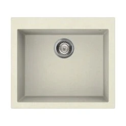 Reginox Quadra 105 Black Granite Composite Single Bowl Undermount Kitchen Sink & Waste Kit - 540 X 440mm 11 Reginox Quadra 105 Black Granite Composite Single Bowl Undermount Kitchen Sink & Waste Kit - 540 X 440mm -Vado Sale Store quadra105 cream