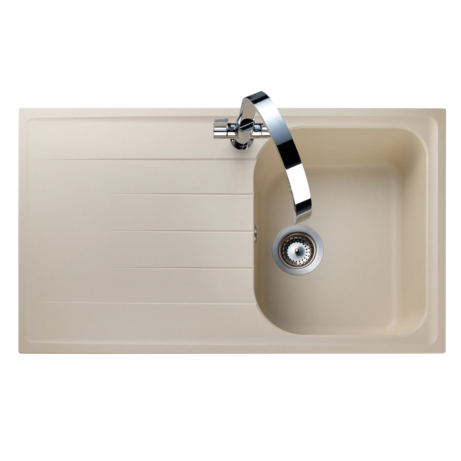 Rangemaster Amethyst Stone Igneous Granite Compact Single Bowl Kitchen Sink With Reversible Drainer & Waste Kit - 860 X 500mm 5 Rangemaster Amethyst Stone Igneous Granite Compact Single Bowl Kitchen Sink With Reversible Drainer & Waste Kit - 860 X 500mm - Image 3