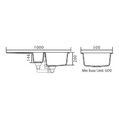 Rangemaster Andesite 1.5 Bowl Granite Igneous Ash Sink & Waste Kit With Reversible Drainer - 1000 X 500mm 9 Rangemaster Andesite 1.5 Bowl Granite Igneous Ash Sink & Waste Kit With Reversible Drainer - 1000 X 500mm -Vado Sale Store rangemaster andesite 1 5 bowl sink and1052 tech