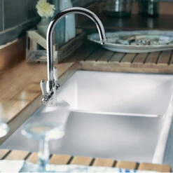 Rangemaster Double Belfast 2 Bowl White Fire Clay Ceramic Sink - 800 X 500mm 10 Rangemaster Double Belfast 2 Bowl White Fire Clay Ceramic Sink - 800 X 500mm -Vado Sale Store rangemaster belfast double sink
