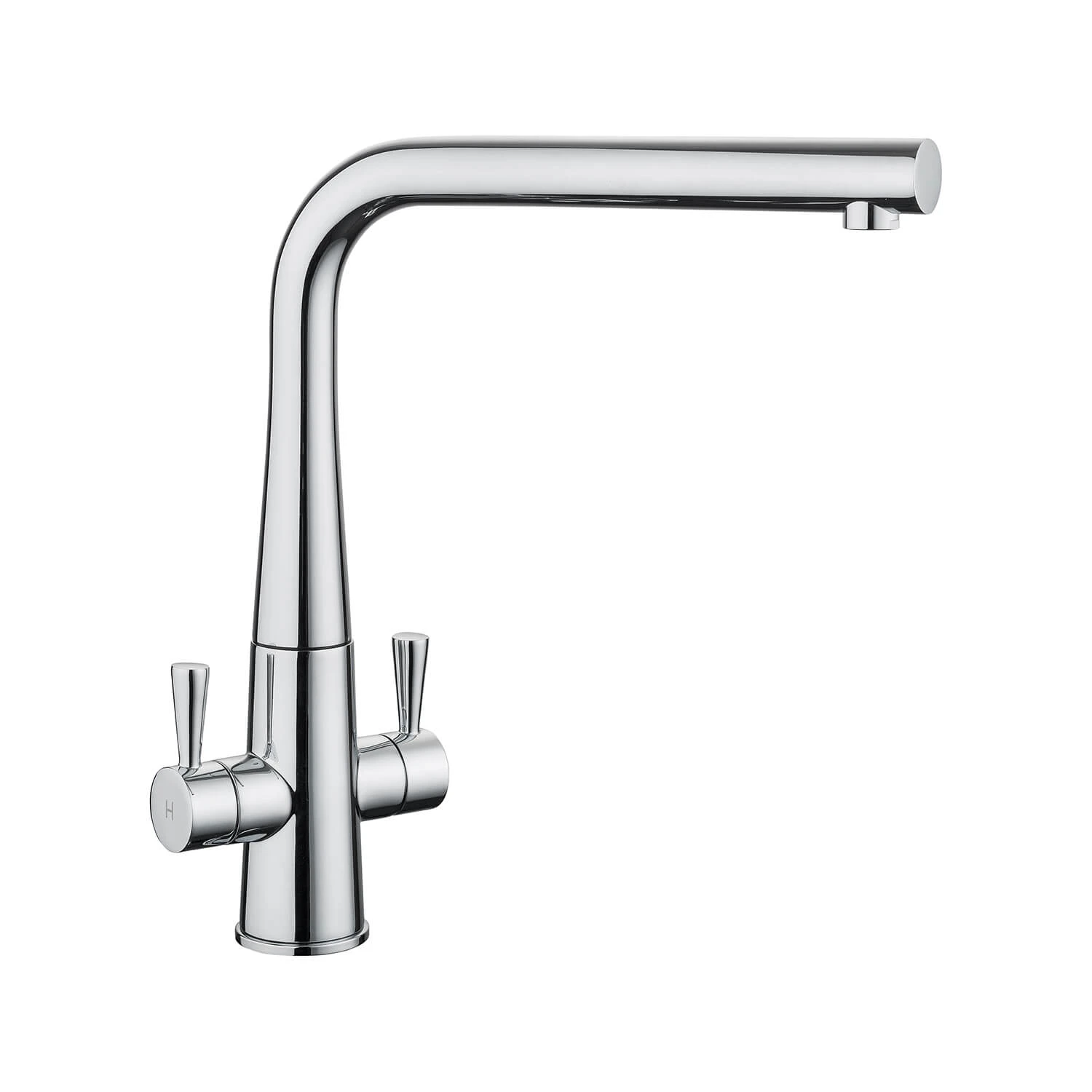 Rangemaster Conical Twin Lever Mono Kitchen Mixer Tap - Polished Chrome 3 Rangemaster Conical Twin Lever Mono Kitchen Mixer Tap - Polished Chrome