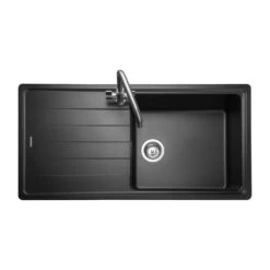 Rangemaster Elements 1 Bowl Stone Igneous Granite Composite Kitchen Sink & Waste Kit - 1000 X 500mm