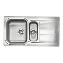 Rangemaster Glendale 1.5 Bowl Brushed Stainless Steel Sink & Waste Kit With Reversible Drainer - 950 X 508mm 10 Rangemaster Glendale 1.5 Bowl Brushed Stainless Steel Sink & Waste Kit With Reversible Drainer - 950 X 508mm -Vado Sale Store rangemaster glendale 15 bowl brushed stainless steel kitchen sink gl9502 p7122 67665 image