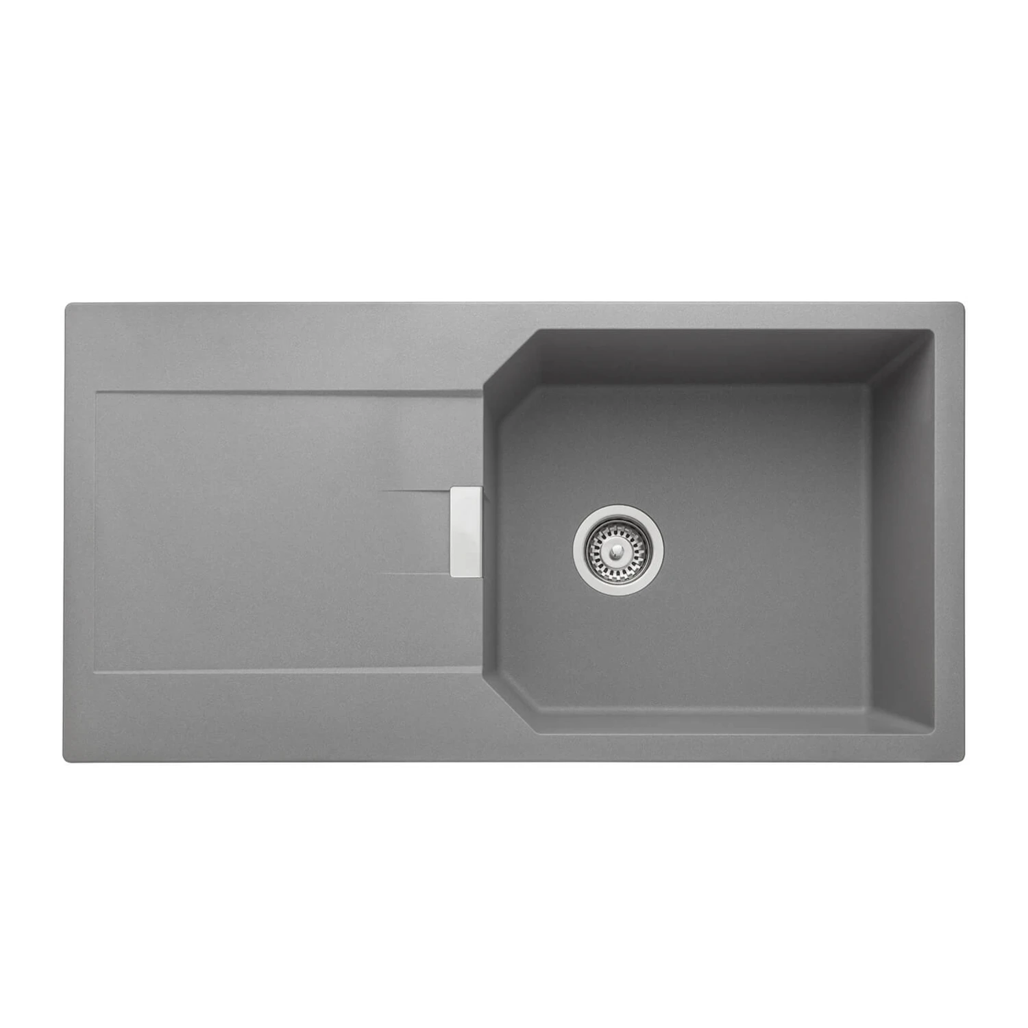 Rangemaster Mayon Large 1 Bowl Igneous Granite Dove Grey Kitchen Sink & Waste Kit With Reversible Drainer - 1000 X 510mm 5 Rangemaster Mayon Large 1 Bowl Igneous Granite Dove Grey Kitchen Sink & Waste Kit With Reversible Drainer - 1000 X 510mm - Image 3