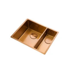 Rangemaster Spectra 1.5 Bowl Copper Inset Or Undermount Stainless Steel Kitchen Sink & Waste With Right Hand Main Bowl - 555 X 440mm 33 Rangemaster Spectra 1.5 Bowl Copper Inset Or Undermount Stainless Steel Kitchen Sink & Waste With Right Hand Main Bowl - 555 X 440mm -Vado Sale Store rangemaster spectra 1 5 bowl copper cutout 2 lh