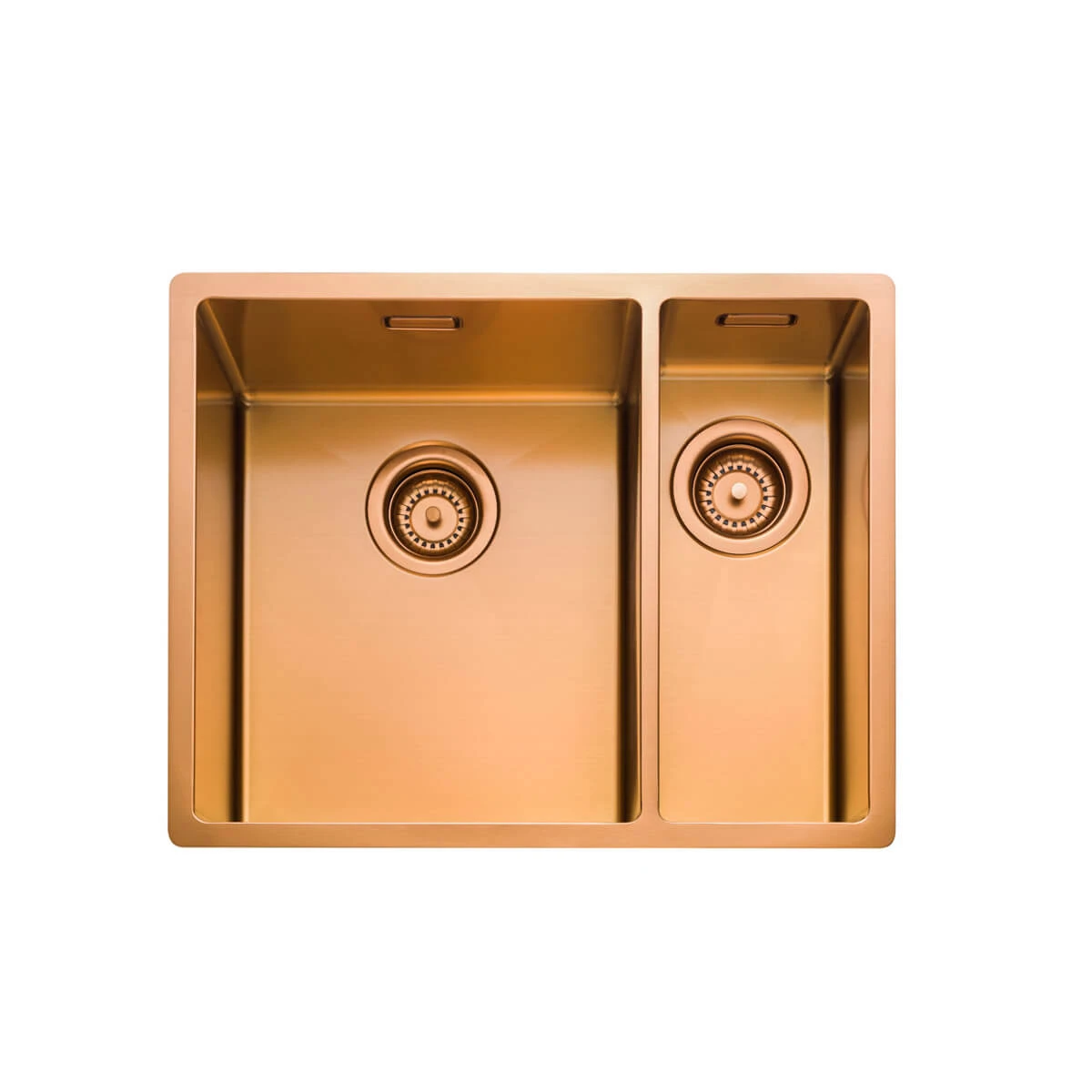 Rangemaster Spectra 1.5 Bowl Copper Inset Or Undermount Stainless Steel Kitchen Sink & Waste With Right Hand Main Bowl - 555 X 440mm 16 Rangemaster Spectra 1.5 Bowl Copper Inset Or Undermount Stainless Steel Kitchen Sink & Waste With Right Hand Main Bowl - 555 X 440mm - Image 14