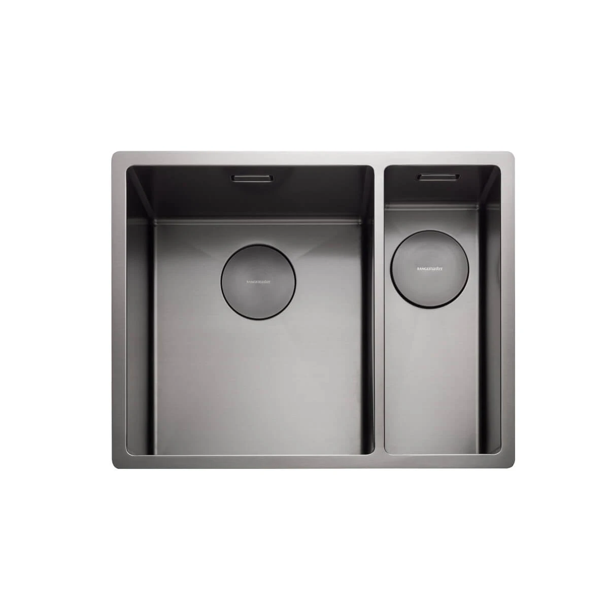 Rangemaster Spectra 1.5 Bowl Copper Inset Or Undermount Stainless Steel Kitchen Sink & Waste With Right Hand Main Bowl - 555 X 440mm 5 Rangemaster Spectra 1.5 Bowl Copper Inset Or Undermount Stainless Steel Kitchen Sink & Waste With Right Hand Main Bowl - 555 X 440mm - Image 3