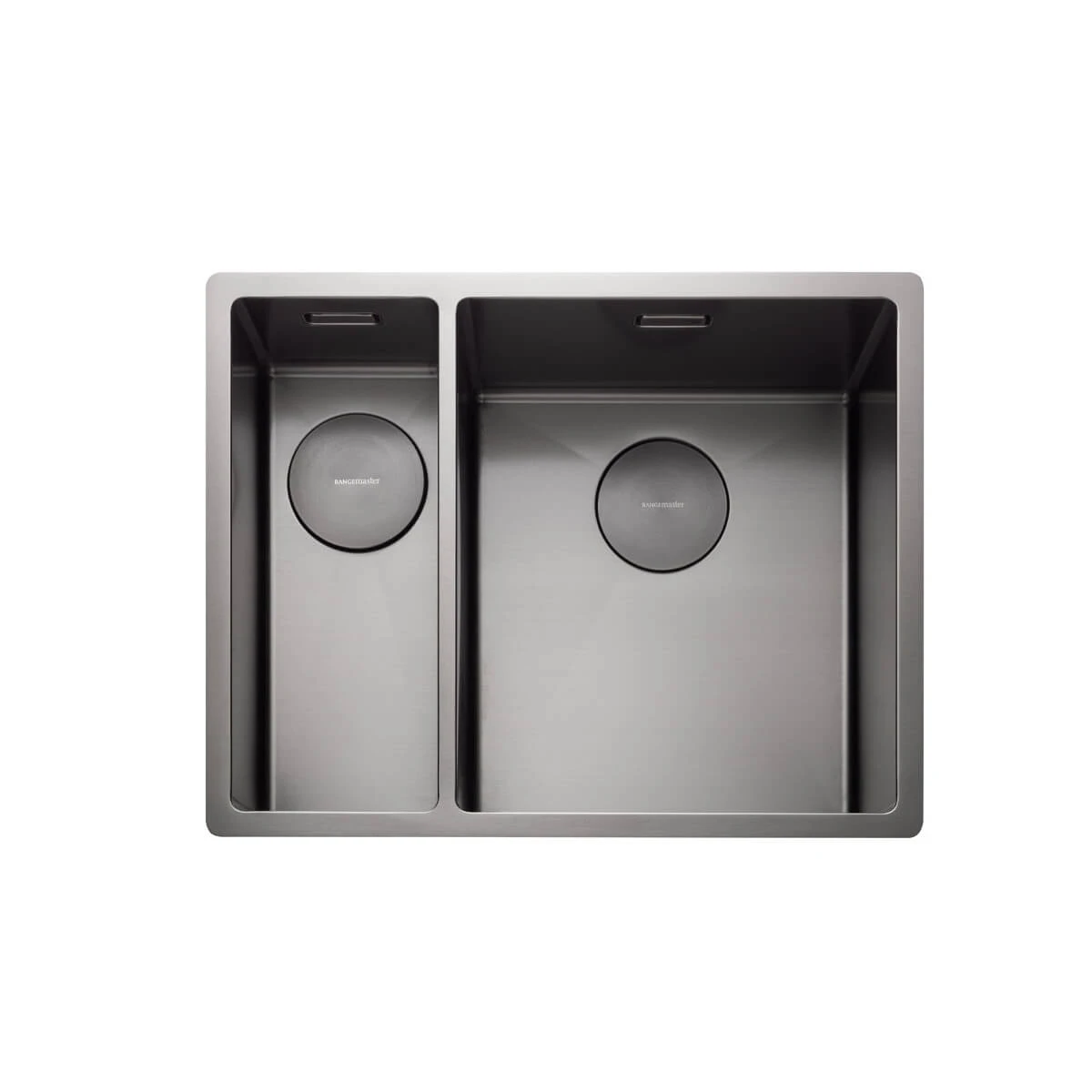 Rangemaster Spectra 1.5 Bowl Copper Inset Or Undermount Stainless Steel Kitchen Sink & Waste With Right Hand Main Bowl - 555 X 440mm 4 Rangemaster Spectra 1.5 Bowl Copper Inset Or Undermount Stainless Steel Kitchen Sink & Waste With Right Hand Main Bowl - 555 X 440mm - Image 2