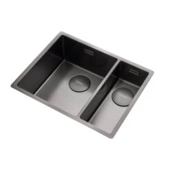 Rangemaster Spectra 1.5 Bowl Copper Inset Or Undermount Stainless Steel Kitchen Sink & Waste With Right Hand Main Bowl - 555 X 440mm 25 Rangemaster Spectra 1.5 Bowl Copper Inset Or Undermount Stainless Steel Kitchen Sink & Waste With Right Hand Main Bowl - 555 X 440mm -Vado Sale Store rangemaster spectra 1 5 bowl graphite cutout 2 lh