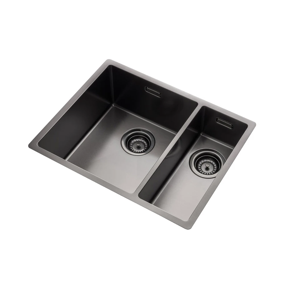 Rangemaster Spectra 1.5 Bowl Copper Inset Or Undermount Stainless Steel Kitchen Sink & Waste With Right Hand Main Bowl - 555 X 440mm 9 Rangemaster Spectra 1.5 Bowl Copper Inset Or Undermount Stainless Steel Kitchen Sink & Waste With Right Hand Main Bowl - 555 X 440mm - Image 7