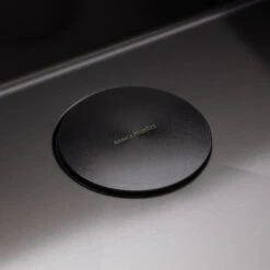 Rangemaster Spectra 1 Bowl Graphite Inset Or Undermount Stainless Steel Kitchen Sink & Waste - 540 X 440mm -Vado Sale Store rangemaster spectra waste closeup graphite 1