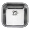 Rangemaster Atlantic Classic Single Bowl Brushed Stainless Steel Undermount Sink & Waste Kit - 460 X 440mm 2 Rangemaster Atlantic Classic Single Bowl Brushed Stainless Steel Undermount Sink & Waste Kit - 460 X 440mm -Vado Sale Store rangemaster stainless steel undermount sink topdown classic ub40 notap