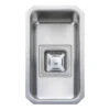 Rangemaster Atlantic Quad Single Bowl Brushed Stainless Steel Undermount Sink & Waste Kit - 200 X 340mm 1 Rangemaster Atlantic Quad Single Bowl Brushed Stainless Steel Undermount Sink & Waste Kit - 200 X 340mm -Vado Sale Store rangemaster stainless steel undermount sink topdown quad qub16 notap