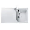 Rangemaster Amethyst Stone Igneous Granite Compact Single Bowl Kitchen Sink With Reversible Drainer & Waste Kit - 860 X 500mm 1 Rangemaster Amethyst Stone Igneous Granite Compact Single Bowl Kitchen Sink With Reversible Drainer & Waste Kit - 860 X 500mm -Vado Sale Store rangemaster granite sink top down amethyst crystal white ame860cw cutout
