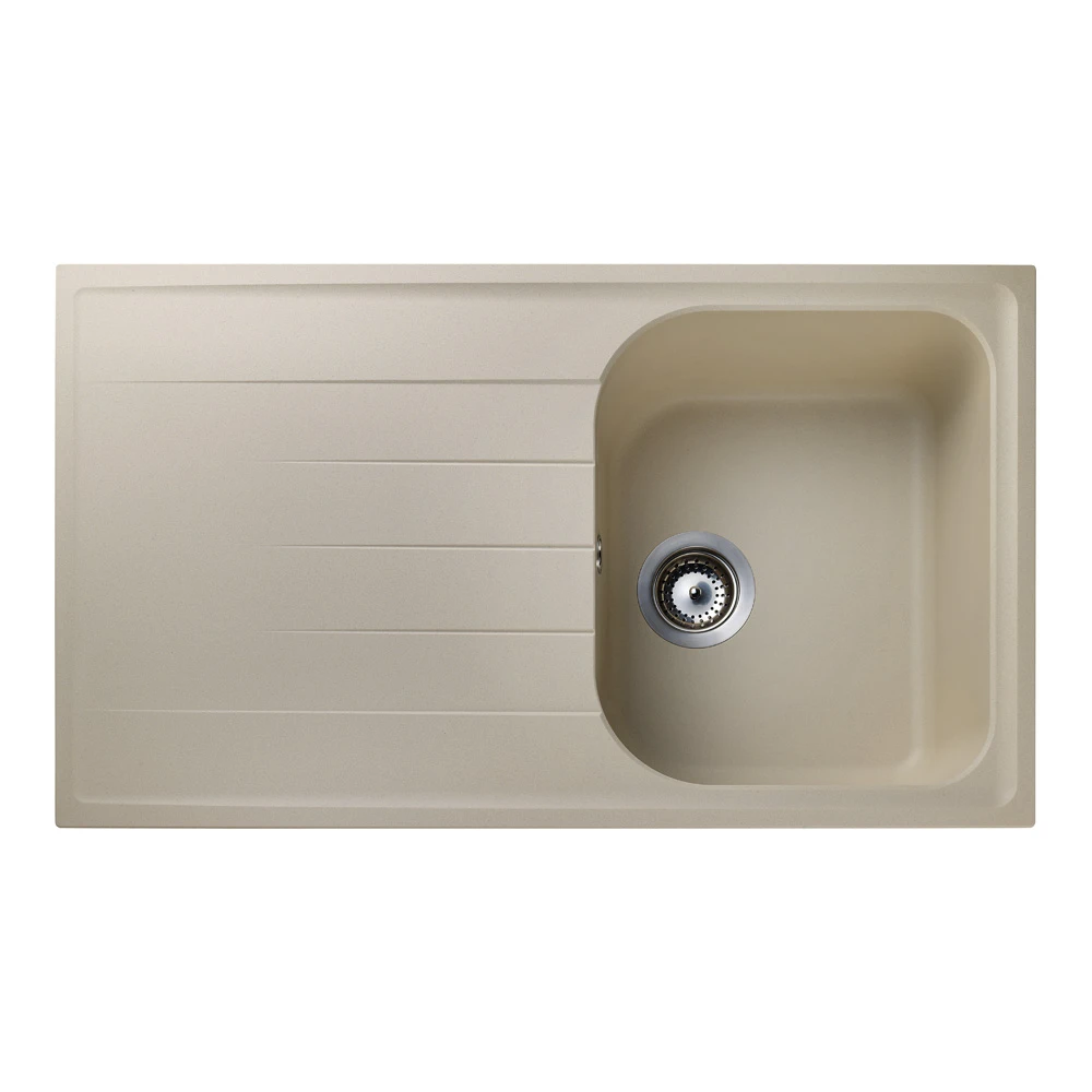 Rangemaster Amethyst Stone Igneous Granite Compact Single Bowl Kitchen Sink With Reversible Drainer & Waste Kit - 860 X 500mm 9 Rangemaster Amethyst Stone Igneous Granite Compact Single Bowl Kitchen Sink With Reversible Drainer & Waste Kit - 860 X 500mm - Image 7