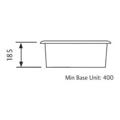 Rangemaster Atlantic Quad Single Bowl Brushed Stainless Steel Undermount Sink & Waste Kit - 390 X 450mm 5 Rangemaster Atlantic Quad Single Bowl Brushed Stainless Steel Undermount Sink & Waste Kit - 390 X 450mm -Vado Sale Store rangemasteratlanticquad qub34 tech