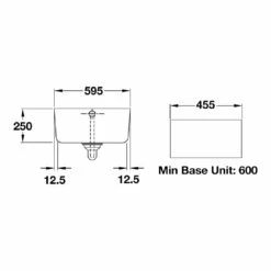 Rangemaster Classic Belfast 1 Bowl White Fire Clay Ceramic Kitchen Sink - 595 X 455mm 9 Rangemaster Classic Belfast 1 Bowl White Fire Clay Ceramic Kitchen Sink - 595 X 455mm -Vado Sale Store rangemasterclassicbelfast ccbl595wh tech
