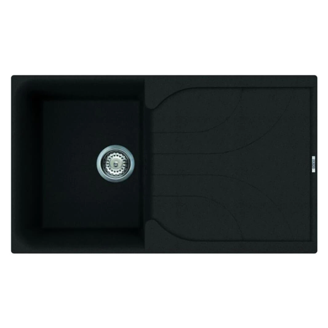 Reginox Ego Titanium Grey Granite Compact Single Bowl Kitchen Sink With Reversible Drainer & Waste Kit - 860 X 500mm 16 Reginox Ego Titanium Grey Granite Compact Single Bowl Kitchen Sink With Reversible Drainer & Waste Kit - 860 X 500mm - Image 14