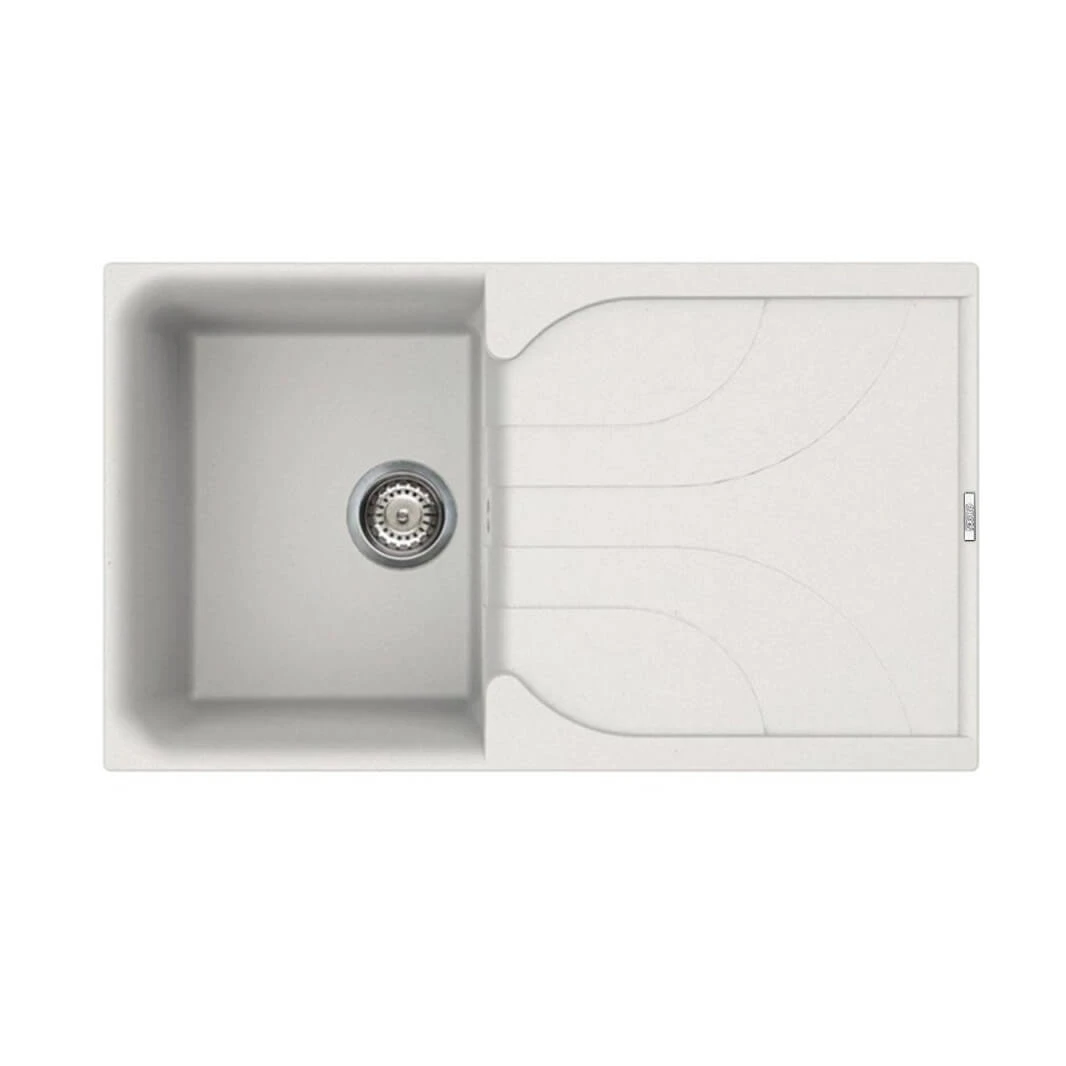 Reginox Ego Titanium Grey Granite Compact Single Bowl Kitchen Sink With Reversible Drainer & Waste Kit - 860 X 500mm 15 Reginox Ego Titanium Grey Granite Compact Single Bowl Kitchen Sink With Reversible Drainer & Waste Kit - 860 X 500mm - Image 13