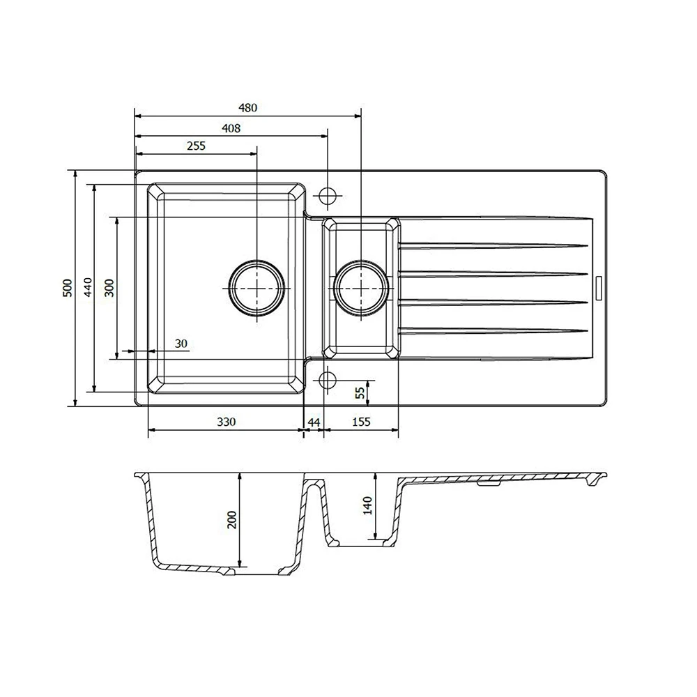Reginox Harlem 1.5 Bowl White Granite Composite Sink & Waste Kit And Vellamo Savu Pull Out Mono Kitchen Mixer 13 Reginox Harlem 1.5 Bowl White Granite Composite Sink & Waste Kit And Vellamo Savu Pull Out Mono Kitchen Mixer - Image 11