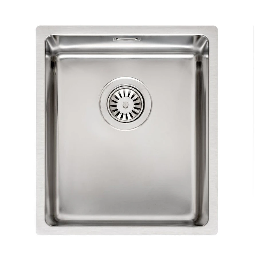 Reginox Houston 34x40 Single Bowl Stainless Steel Inset / Undermount Kitchen Sink & Waste Kit - 380 X 440mm 3 Reginox Houston 34x40 Single Bowl Stainless Steel Inset / Undermount Kitchen Sink & Waste Kit - 380 X 440mm
