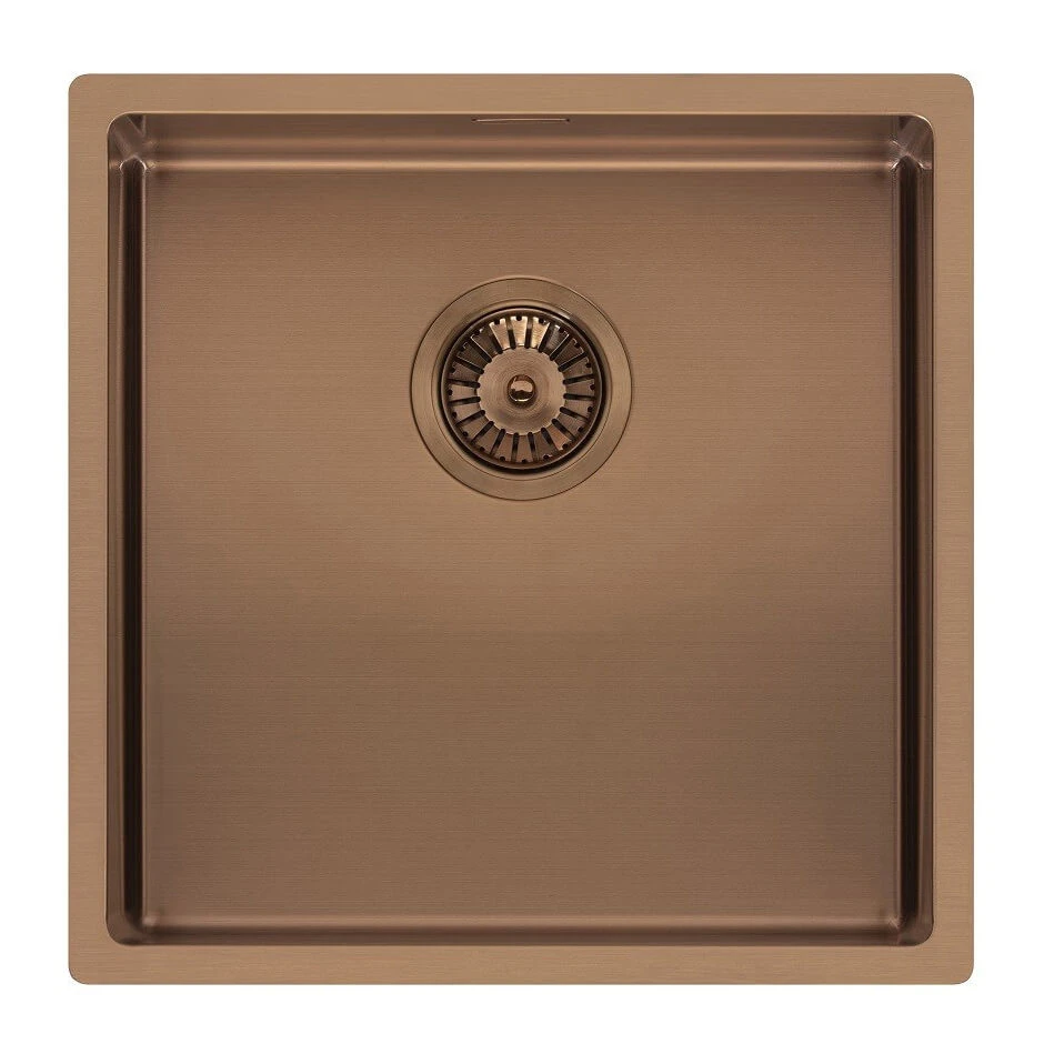 Reginox Miami 1 Bowl Copper Stainless Steel Inset / Undermount Kitchen Sink - 440 X 440mm 3 Reginox Miami 1 Bowl Copper Stainless Steel Inset / Undermount Kitchen Sink - 440 X 440mm