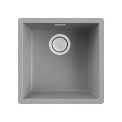 Reginox Multa 102 Single Bowl Matt Light Grey Granite Composite Inset / Undermount Kitchen Sink & Waste - 456 X 456mm 8 Reginox Multa 102 Single Bowl Matt Light Grey Granite Composite Inset / Undermount Kitchen Sink & Waste - 456 X 456mm -Vado Sale Store reginox multa 102 light grey composite kitchen sink cutout
