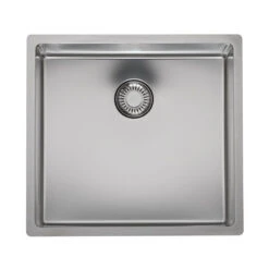 Reginox New Jersey 40x37 Single Bowl Stainless Steel Inset / Undermount Kitchen Sink & Waste Kit - 440 X 410mm