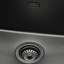 Reginox New York Large 1 Bowl Undermount Or Inset Jet Black Stainless Steel Kitchen Sink And Integrated Waste - 540 X 440mm 18 Reginox New York Large 1 Bowl Undermount Or Inset Jet Black Stainless Steel Kitchen Sink And Integrated Waste - 540 X 440mm -Vado Sale Store reginox new york 50x40 jet black closeup 1