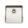Reginox Ohio 40x40L Bowl Stainless Steel Inset / Undermount Kitchen Sink & Waste - 440 X 440mm -Vado Sale Store reginox ohio 40x40 1 bowl stainless steel sink cutout