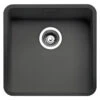 Reginox Ohio 1 Bowl Integrated Undermount Black Coloured Stainless Steel Kitchen Sink & Waste Kit - 440 X 440mm 1 Reginox Ohio 1 Bowl Integrated Undermount Black Coloured Stainless Steel Kitchen Sink & Waste Kit - 440 X 440mm -Vado Sale Store reginox ohio 40x40 b
