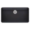 Reginox Ohio Jet Black Stainless Steel Undermount Or Inset Kitchen Sink & Waste Kit - 840 X 460mm 1 Reginox Ohio Jet Black Stainless Steel Undermount Or Inset Kitchen Sink & Waste Kit - 840 X 460mm -Vado Sale Store reginox ohio sink 840x460mm jet black cutout
