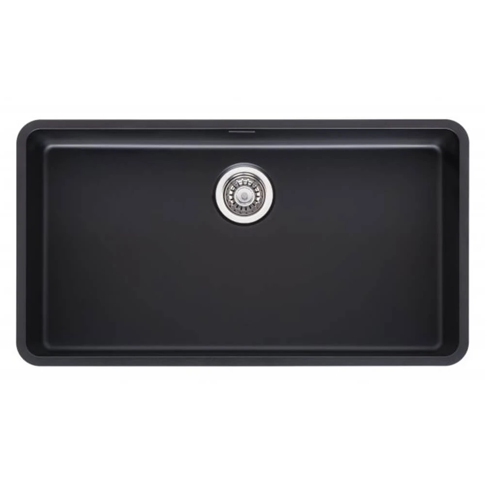 Reginox Ohio Jet Black Stainless Steel Undermount Or Inset Kitchen Sink & Waste Kit - 840 X 460mm 3 Reginox Ohio Jet Black Stainless Steel Undermount Or Inset Kitchen Sink & Waste Kit - 840 X 460mm