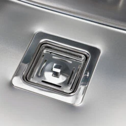 Reginox Texas 50x40L Bowl Stainless Steel Inset / Undermount Kitchen Sink & Waste - 540 X 440mm -Vado Sale Store reginox texas close up
