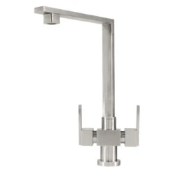 Caple Robo Twin Lever Mono Kitchen Mixer - Stainless Steel