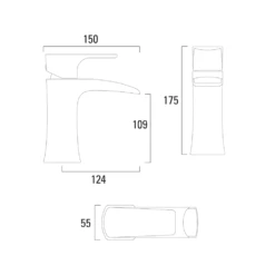 Roper Rhodes Sign Waterfall Mono Basin Mixer With Clicker Waste -Vado Sale Store roper rhodes sign waterfall basin mixer tech