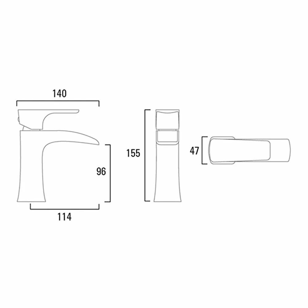 Roper Rhodes Sign Mini Waterfall Mono Basin Mixer With Clicker Waste 4 Roper Rhodes Sign Mini Waterfall Mono Basin Mixer With Clicker Waste - Image 2