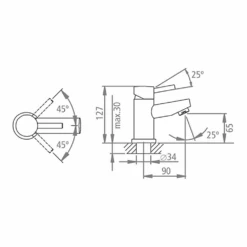 Roper Rhodes Storm Mini Mono Basin Mixer With Clicker Waste 7 Roper Rhodes Storm Mini Mono Basin Mixer With Clicker Waste -Vado Sale Store roper rhodes storm mini tap t226002 tech