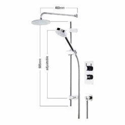 Roper Rhodes Event Round Dual Function Shower System With Fixed Shower Head -Vado Sale Store roper rhodes technical specifications svset01