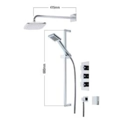 Roper Rhodes Event Square Triple Function Shower System 9 Roper Rhodes Event Square Triple Function Shower System -Vado Sale Store roper rhodes technical specifications svset19