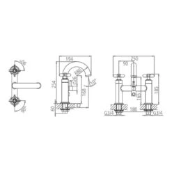 Roper Rhodes Wessex Bath Shower Mixer With Classic Handset -Vado Sale Store roper rhodes technical specifications t664202
