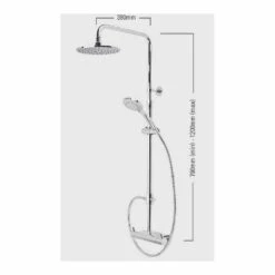 Roper Rhodes Storm Thermostatic Dual Function Bar Valve Shower System With Shelf -Vado Sale Store roperrhodes svset37 tech