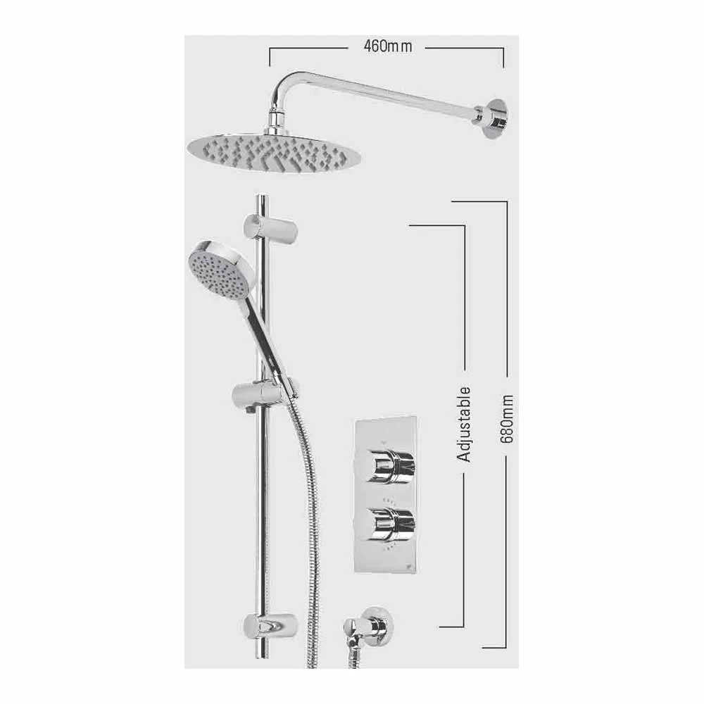 Roper Rhodes Event Round Thermostatic Dual Function Concealed Shower System 4 Roper Rhodes Event Round Thermostatic Dual Function Concealed Shower System - Image 2