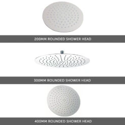 Holly Concealed Shower Valve, 300mm Fixed Shower Head & Handset - 150mm Ceiling Shower Arm 13 Holly Concealed Shower Valve, 300mm Fixed Shower Head & Handset - 150mm Ceiling Shower Arm -Vado Sale Store round fixed shower head options 200mm 300mm 400mm 2