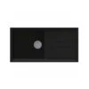 Reginox Best 480 Large Single Bowl Black Granite Kitchen Sink & Waste Kit With Reversible Drainer - 1000 X 510mm 1 Reginox Best 480 Large Single Bowl Black Granite Kitchen Sink & Waste Kit With Reversible Drainer - 1000 X 510mm -Vado Sale Store rx best480 black