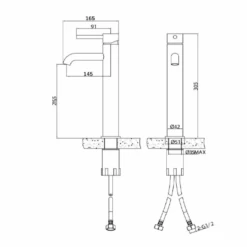 Sagittarius Ergo Tall Basin Monobloc Mixer With Clicker Waste 7 Sagittarius Ergo Tall Basin Monobloc Mixer With Clicker Waste -Vado Sale Store sagittarius ergo tall basin mono mixer tech